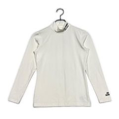 美品】PG パーリーゲイツ モックネック ホワイトインナーシャツ 長袖