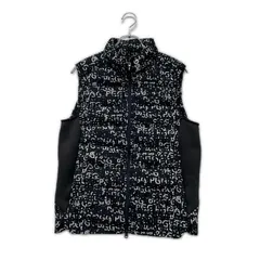 中古 メンズ ピージージー PGG ベスト 4(M) 濃紺 ネイビー 軽量 総柄 中綿入り 秋冬