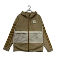 未使用品 メンズ アディダスゴルフ adidas GOLF フルジップアウター M ベージュ系 フーディー ストレッチ