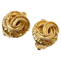 シャネル ヴィンテージ ココマーク イヤリング ゴールド メッキ レディース CHANEL【1-0262269】