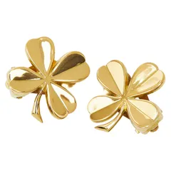 シャネル クローバー モチーフ イヤリング ゴールド メッキ レディース CHANEL【1-0262274】