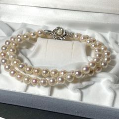 本真珠 アコヤ 6.3-7.0mm SV パール ネックレス あこや真珠 - メルカリ