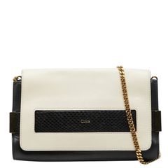 大人気☆Chloé☆チェーンショルダーバッグ☆エル☆レザー☆アイボリー 