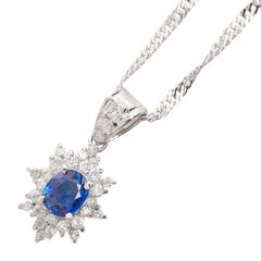 Pt900 プラチナ ペンダント サファイア 1.4ct スクエア トップのみ