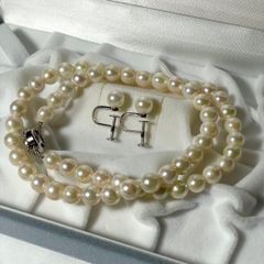 TOKKU PEARL パールネックレス イヤリングセット SILVER - メルカリ