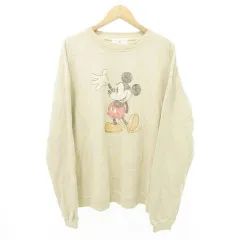 アーバンリサーチ サニーレーベル URBAN RESEARCH Sonny Label × Disney ミッキーマウス プリント トレーナー フェード Mサイズ ベージュ ■GY99のサムネイル