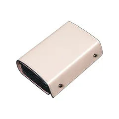 【新品】 [Aoita] 財布 メンズ 2つ折り 日本栃木 本革 二つ折り財布 箱型の小銭入れ 左利き 右利き コンパクト財布 大容量 小さい財布 父の日 ピンクホワイト 0