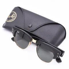 Ray-Ban レイバン サングラス MEGA CLUBMASTER メガクラブマスター スクエア メンズ サングラス ブラック ゴールド G-15 グリーン 50□21 145 901/31 RB0316S クラブマスター Ray Ban