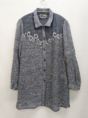 インポートロッサ　地図柄リボン付き長袖ブラウス　新品同様 インポートロッサ 地図柄リボン付き長袖ブラウス 新品同様 - メルカリ
