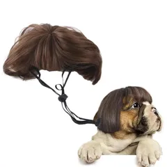 【新着商品】変装グッズ ペット服 中型犬 誕生日 小型犬 パーティー 面白いペットコスプレウィッグキャップハロウィンパーティーコスプレヘッドウェア愛らしいペット帽子 かわいい 仮装グッズ コスプレ 撮影 ペットウィッグ かつら 記念写真 猫 道具 犬