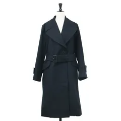MARGARET HOWELL マーガレットハウエル コート ブラック 黒 サイズ:1(S) MILLED SERGE ロング コート / ウール テーラードカラー ベルト付き 日本製 アウター ジャケット 上着【レディース】のサムネイル