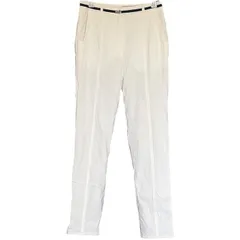   adabat アダバット ロングパンツ クロップドパンツ ストライプ ライトグレーレディース36 ホワイト 白系【DD150】のサムネイル