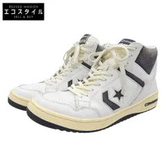 CONVERSE コンバース 美品 WEAPON VTG HI スニーカー シューズ メンズ ホワイト/ブラック 27cm 34201760 27