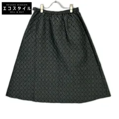 UNITED ARROWS ユナイテッドアローズ 1524-1-620002 ﾀﾞｰｸｸﾞﾘｰﾝ ｳｰﾙ混 ﾀﾞｲﾔｷﾙﾃｨﾝｸﾞ ﾌﾚｱﾛﾝｸﾞｽｶｰﾄ 38