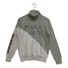 中古 レディース パーリーゲイツ PEARLY GATES セーター 0(S) グレー タートルネックニット