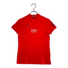 新品PEARLY GATES モックネックシャツ レッド 希少サイズ00 - メルカリ