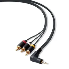 特価商品 エレコム(ELECOM) AVケーブル ステレオミニプラグ(L型 4極) - RCAピンプラグ 2.0ｍ ブラック DH-MLWRY20BK
