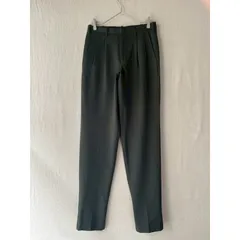 90s Y's for men ウールギャバジン スラックス / S オリーブ ツータック パンツ Yohji Yamamoto P5-07021-9607のサムネイル