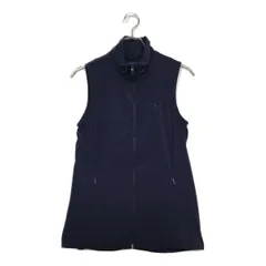 中古 レディース ポロゴルフ POLO GOLF ベスト S 紺 ネイビー フルジップ ストレッチ
