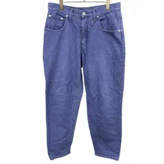 【中古】[印象AB] niko and ... ニコアンド パンツ / ジーンズ / ジーパン メンズ M (3) ブルー 青 綿100% コットン テーパード デニム 無地 ジップフライのサムネイル
