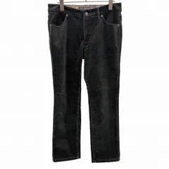 【中古】[印象AB] MASAKI MATSUSHIMA JEANS マサキマツシマ コーデュロイパンツ レディース 67 黒 綿×ポリウレタン ジップフライ 細畝 内側がフリース起毛 ストレートのサムネイル