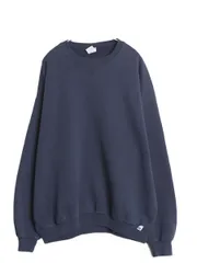 【お得なクーポン配布中!】 90s ラッセル 無地 スウェット メンズ レディース XXL オールド トレーナー 前V ワンポイント ブランク クルーネック 裏起毛 大きいサイズ