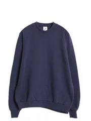 【お得なクーポン配布中!】 80s USA製 ジャージーズ 無地 スウェット メンズ レディース XL 小さめ M 程/ ヴィンテージ クルーネック ブランク トレーナー 裏起毛 紺