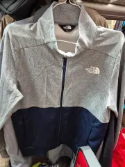 THE NORTH FACE ザノースフェイス グレー/ネイビー ジップアップ ジャケット