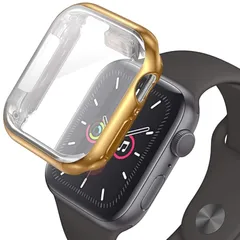HINATA Apple Watch 対応 フルカバーケース Series7 ケース カバー 全面保護 耐衝撃 シリーズ 7 41mm ハイゴールド 0