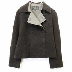 【中古】[印象A] BODY DRESSING Deluxe ボディドレッシング ジャケット レディース 9 メランジ ブラウン 毛×ナイロン ボタン留め 無地 フェルト 袖に7分袖の裏地付き 長袖のサムネイル
