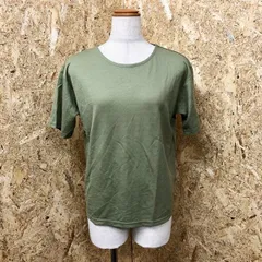 【新品】[印象N] koe コエ レディース F ヘザーグリーンカーキ系 レーヨン×ナイロン Tシャツ ミニ鹿の子 プルオーバー カットソー 無地 丸首 半袖のサムネイル