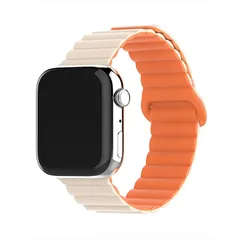 [スマート良品] アップルウォッチ バンド マグネット シリコン 柔らかい レディース メンズ バンド おしゃれ アップルウォッチ ベルト 38mm 40mm 41mm 42mm 44mm 45mm 49mm (42mm/44mm/45mm/49mm, 0 0