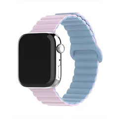 [スマート良品] アップルウォッチ バンド マグネット シリコン 柔らかい レディース メンズ バンド おしゃれ アップルウォッチ ベルト 38mm 40mm 41mm 42mm 44mm 45mm 49mm (42mm/44mm/45mm/49mm, 0 0