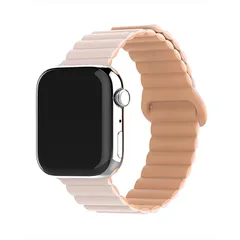 [スマート良品] アップルウォッチ バンド マグネット シリコン 柔らかい レディース メンズ バンド おしゃれ アップルウォッチ ベルト 38mm 40mm 41mm 42mm 44mm 45mm 49mm (38mm/40mm/41mm, 17.ミルキ 1