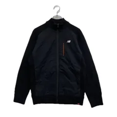 中古 メンズ ニューバランスゴルフ New Balance golf ニットアウター 4(M) 黒 ブラック ダブルジップ 裏地付き