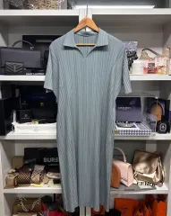 DAKS ダックス プリーツ ロング ワンピース