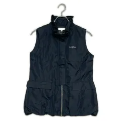 中古 レディース カルバンクラインゴルフ Calvin Klein Golf ベスト M 紺 ネイビー メッシュ裏地 フルジップのサムネイル