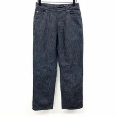 【中古】[印象AB] Theory セオリー パンツ / ジーンズ / ジーパン メンズ 28 ヘザーネイビー 杢紺 綿100% デニム ストレート ヘリンボーン ジップフライ ロングのサムネイル