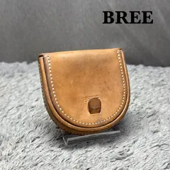【ほぼ未使用】BREE ブリー ケース 小銭入れ ヌメ革 箱 袋付き ヌメ革コインケース！BREE ブリー ヌメ革の蹄型コインケース J9 - 【心