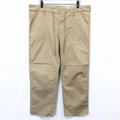 【中古】[印象B] Eddie Bauer エディーバウアー パンツ レディース 14 ベージュカーキ 綿×麻(フランダースリネン)×ポリウレタン ジップフライ ウエストに紐 外付けポケット 無地 裾ロールアップのサムネイル