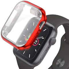HINATA Apple Watch 対応 フルカバーケース Series7 ケース カバー 全面保護 耐衝撃 シリーズ 7 41mm レッド 0