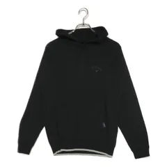 中古 メンズ キャロウェイ Callaway パーカー M 黒 ブラック 長袖 ニット シンプル