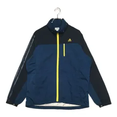 中古 メンズ アディダスゴルフ adidas GOLF フルジップアウター O 紺 ネイビー 保温裏地 フード付き 4WAY