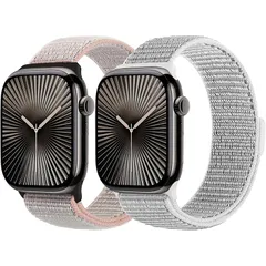 TumpCezアップルウォッチ用のバンド コンパチブル 49mm 46mm 45mm 44mm 42mm 41mm 40mm 38mm ナイロンベルト 長さ調節 通気性 洗える 軽量 レディース メンズ 可愛 Apple Watch Series 11 10 