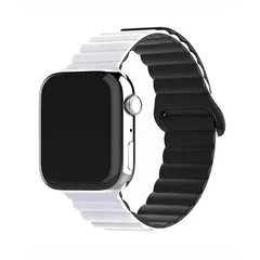 [スマート良品] アップルウォッチ バンド マグネット シリコン 柔らかい レディース メンズ バンド おしゃれ アップルウォッチ ベルト 38mm 40mm 41mm 42mm 44mm 45mm 49mm (38mm/40mm/41mm, 01. ホワ 1