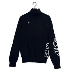 中古 メンズ パーリーゲイツ PEARLY GATES セーター 4(M) 濃紺 ネイビー タートルネック
