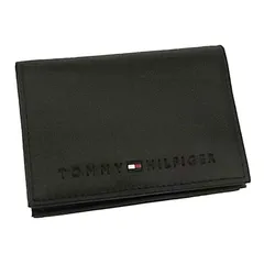 【新品】 [Tommy Hilfiger] [トミーヒルフィガー] メンズ 牛革 カードケース 名刺入れ ブラック [31TL20X014/96-4860/01BK] [並行輸入品] 1