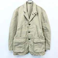 【中古】[印象B] Eddie Bauer エディーバウアー レディース 女性 XS 緑系 モックネック サファリジャケット ドットボタン ラグラン 少しストレッチ 長袖のサムネイル