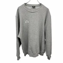 【中古】[印象AB] KAPPA FOR THE SPIRIT WITHIN カッパ カットソー メンズ L ヘザーグレー ポリ×綿 ワッフル ワンポイント ロゴ刺繍 長袖 丸首 裾リブのサムネイル