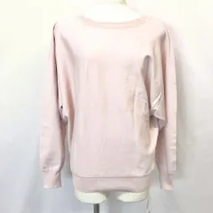 【新品/訳アリ】[印象NB] Right-on ライトオン ウールライクニット / セーター レディース L くすみピンク 2WAY 前後Vネック 無地 ドルマン 長袖のサムネイル